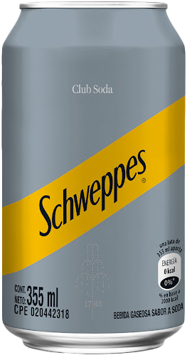 Club Soda Schweppes LATA 355 ml